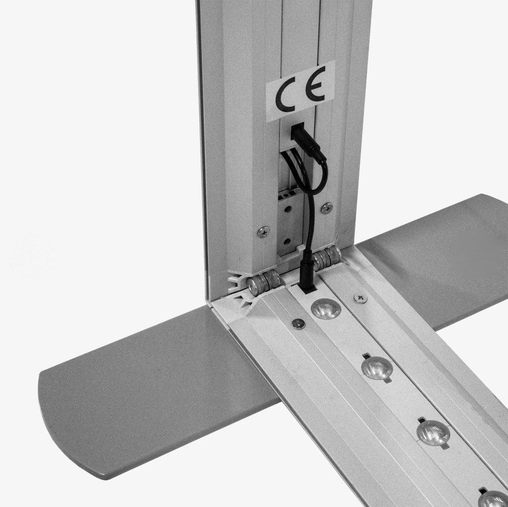 Pied plat et rail LED du caisson lumineux