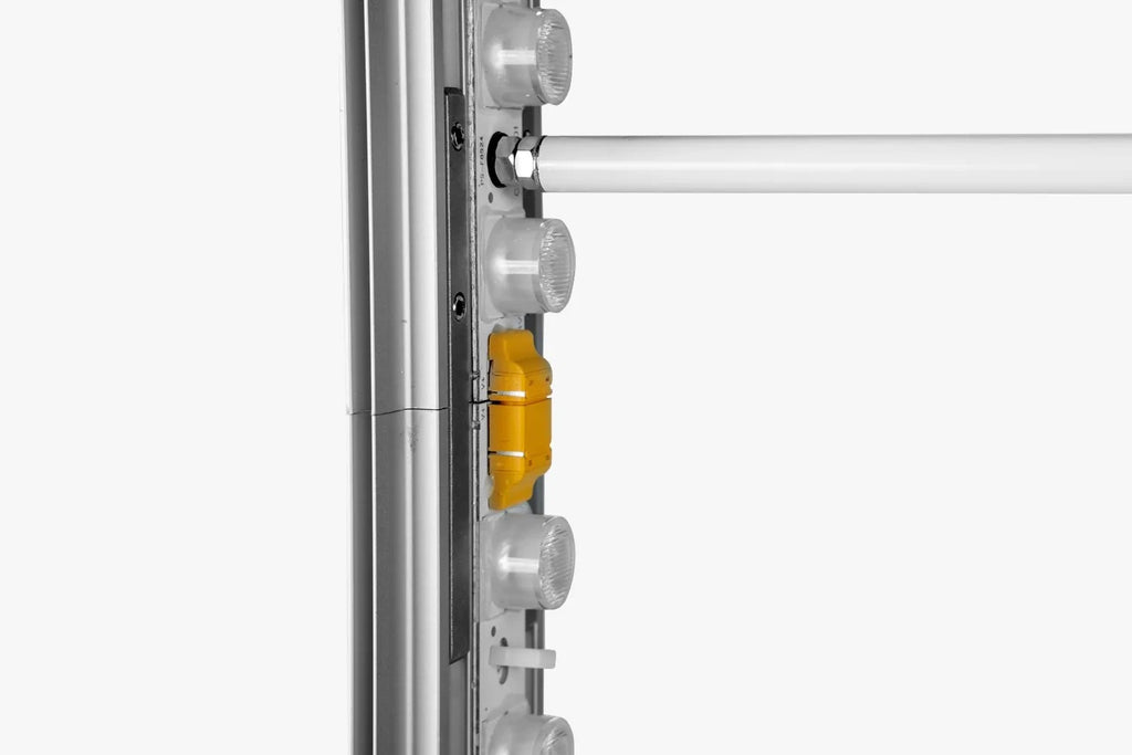 Rampe LED sur le profilé du totem Quick Battery