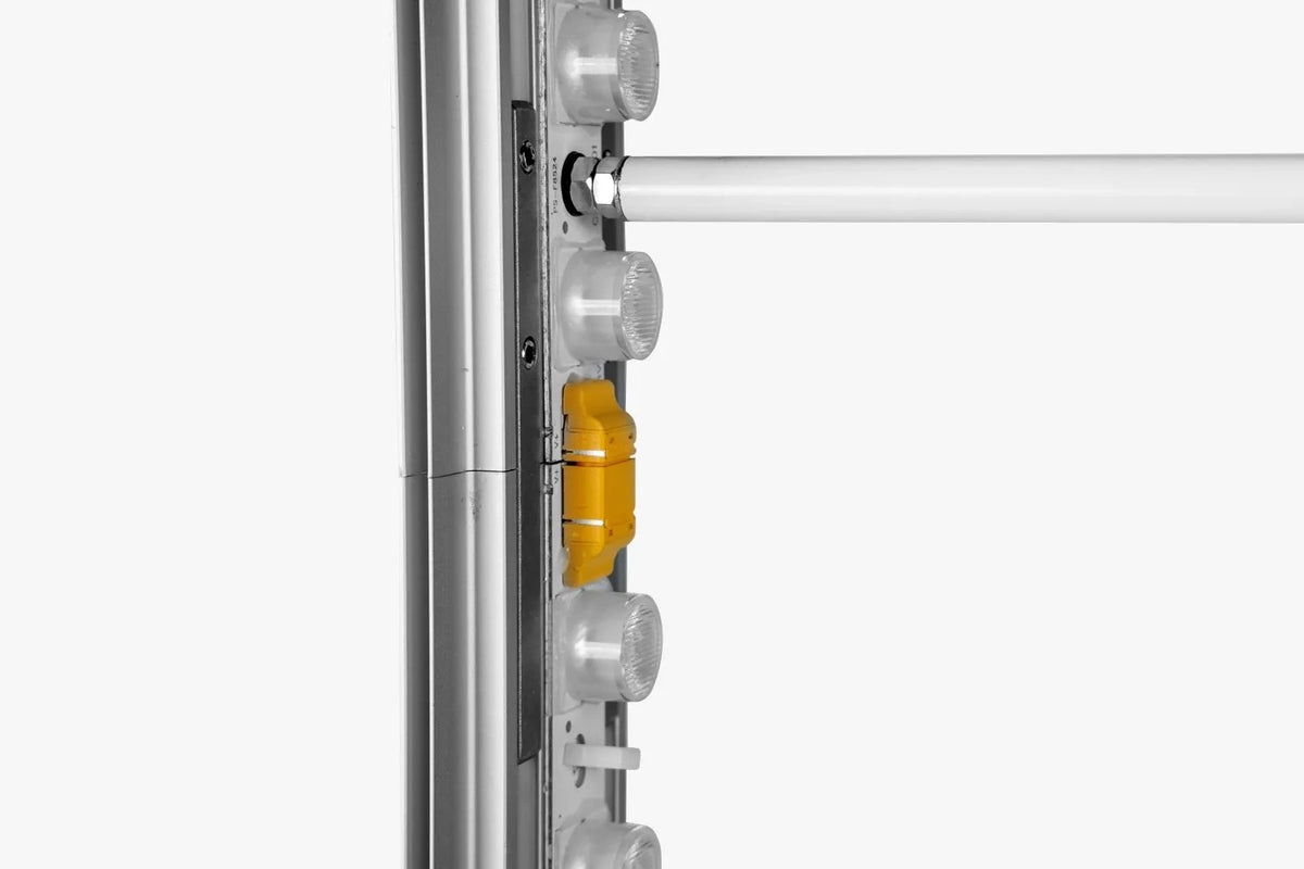 Rampe LED sur le profilé du totem Quick Battery
